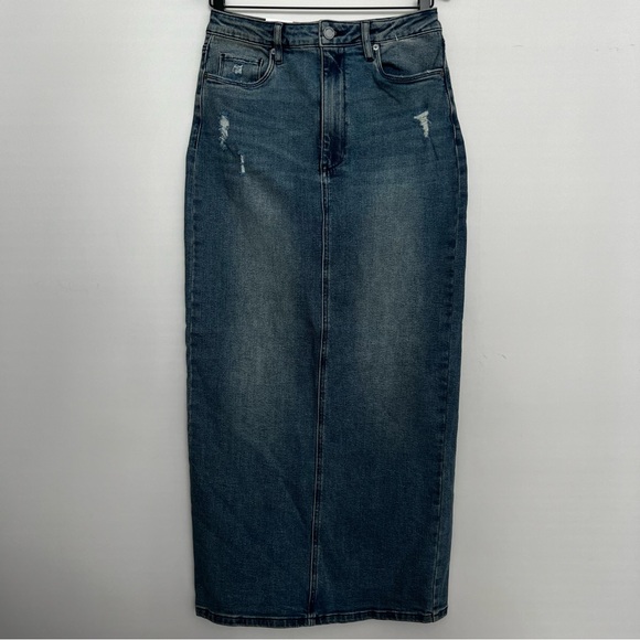 BLANKNYC Denim Maxi Skirt in High Street - Picture 7 of 16